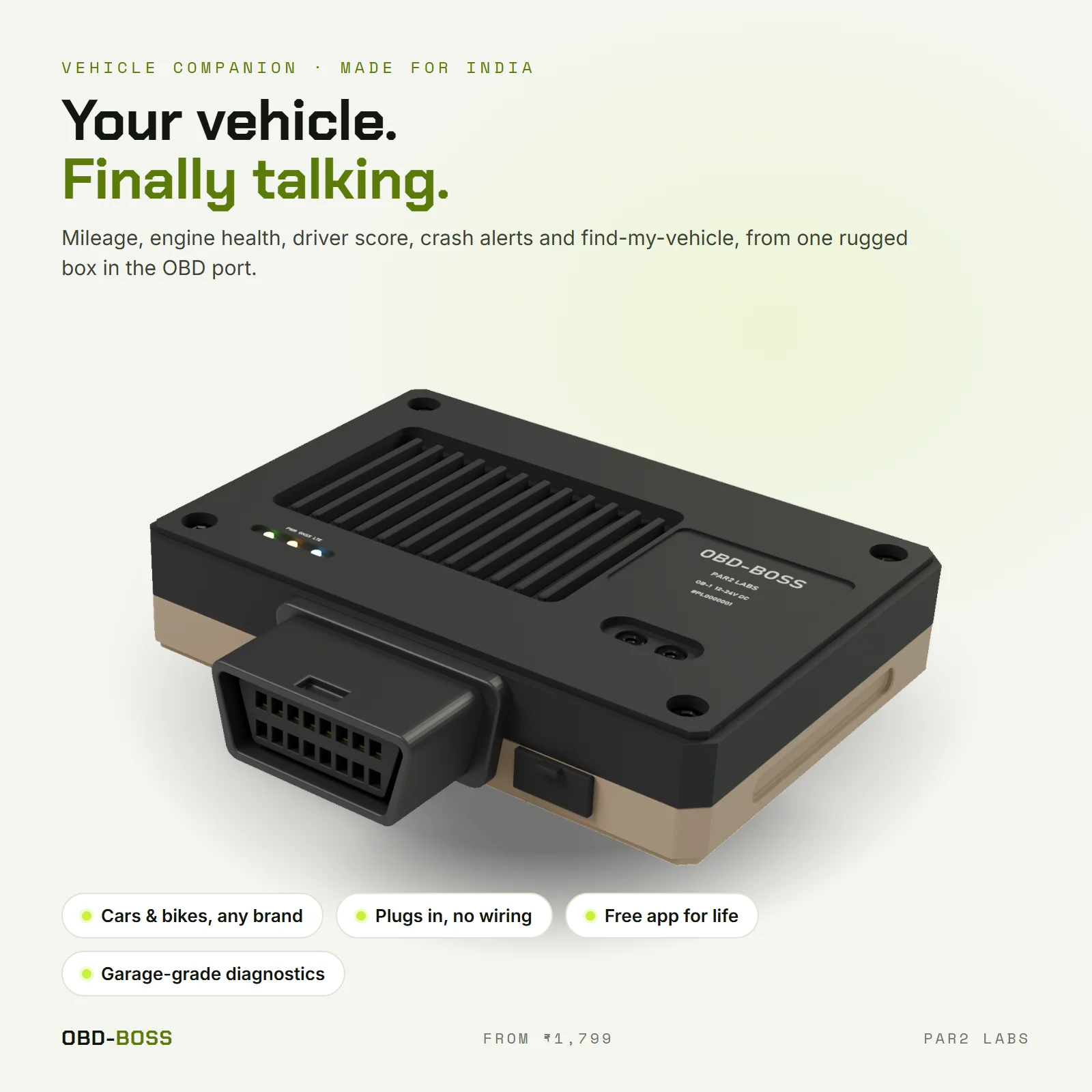 OBD-Boss: your vehicle, finally talking
