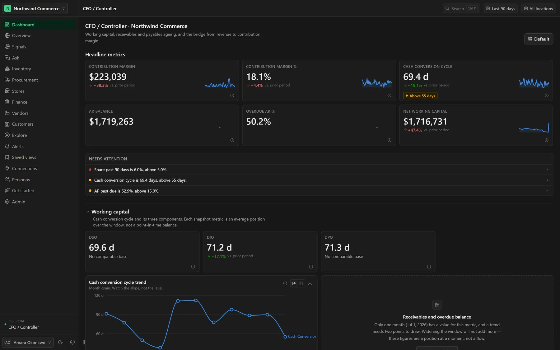 ERP AI — Ops screen