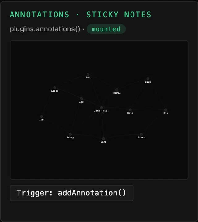 Tessera Viz — Annotations, sticky notes on the canvas