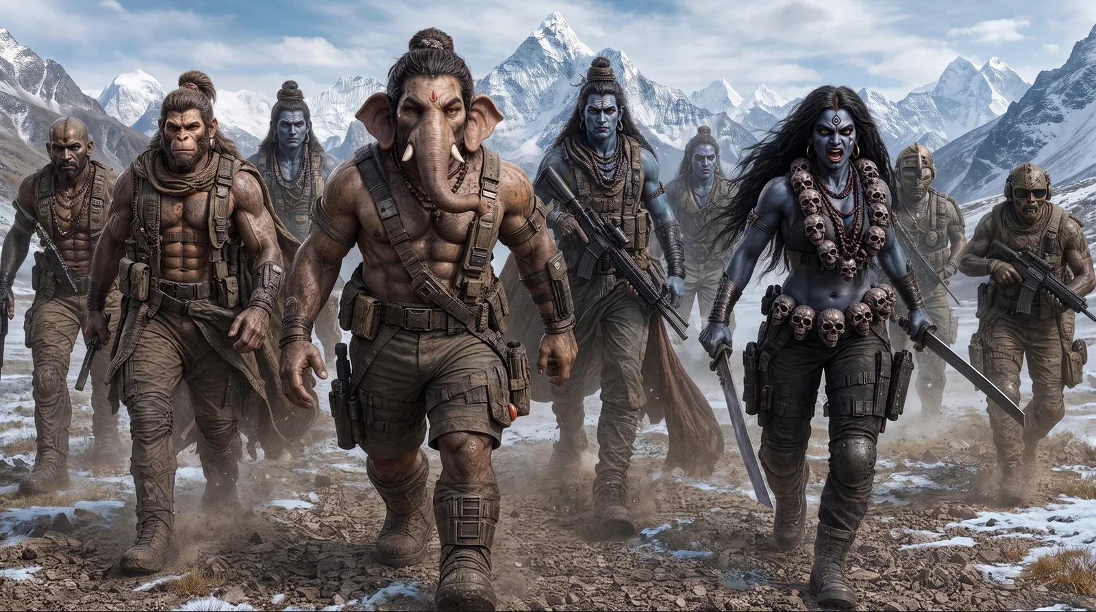 Ganapathi — Character Sheets to a 4K Film — The same line, in the passes