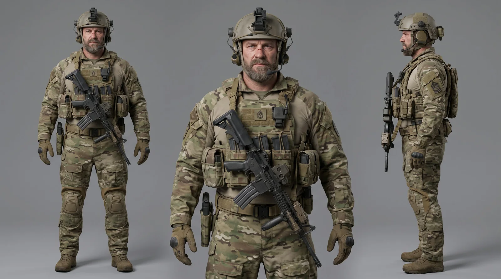 Greybox Previz to 4K AI Film — P1 · Master Sergeant Brann Holt