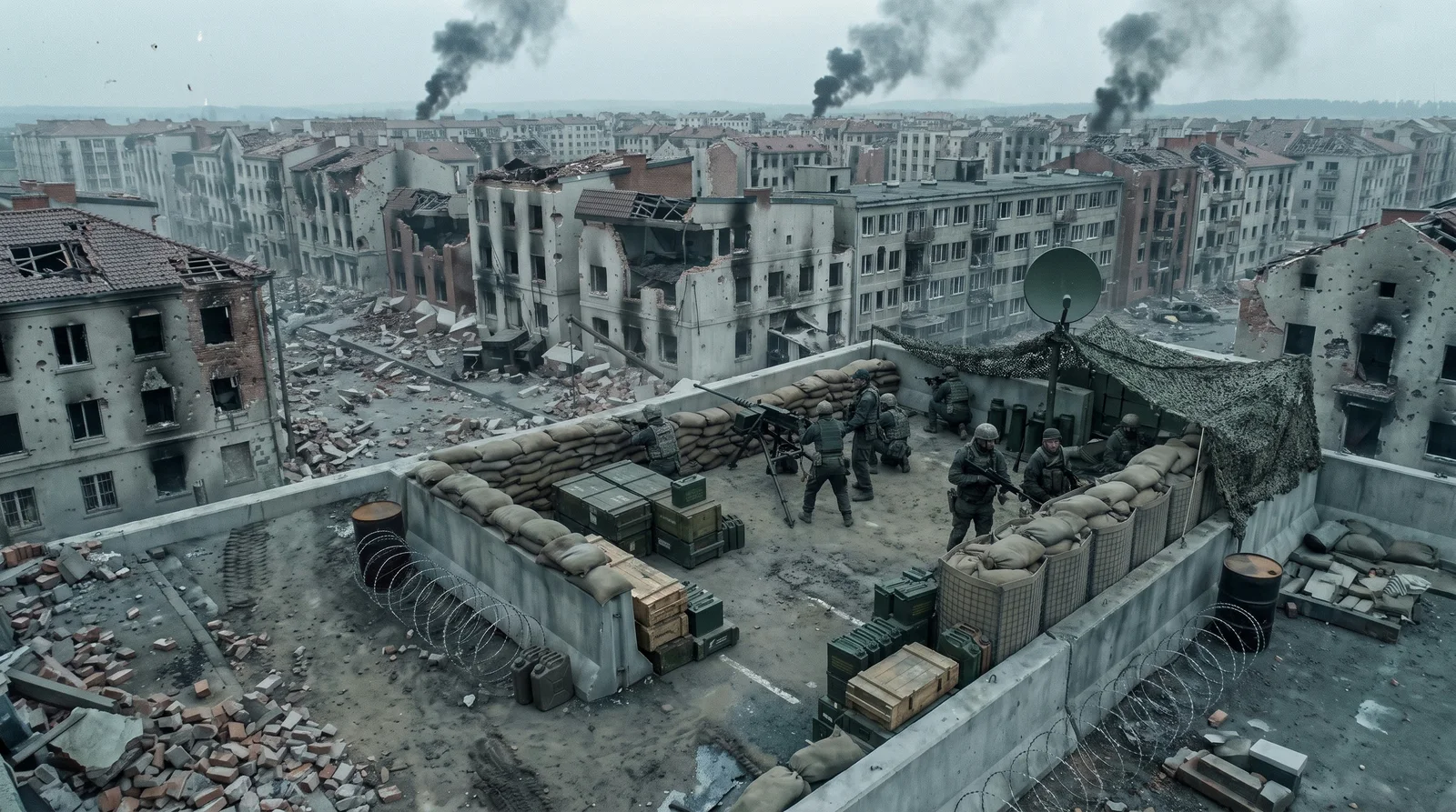 Greybox Previz to 4K AI Film — City block