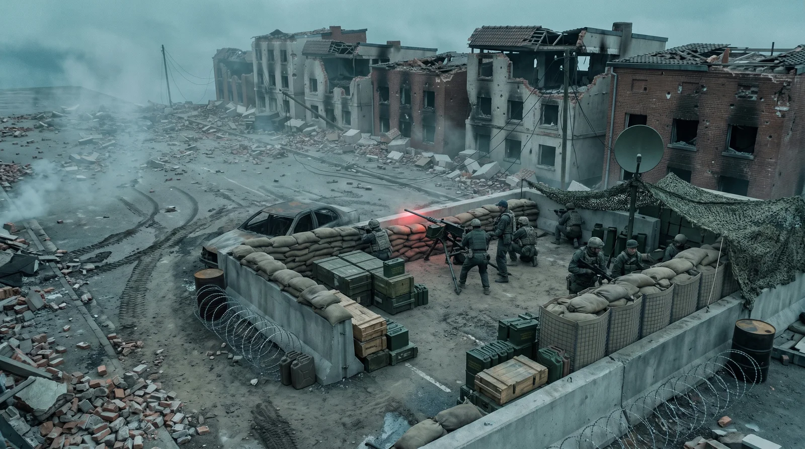 Greybox Previz to 4K AI Film — Enemy hold