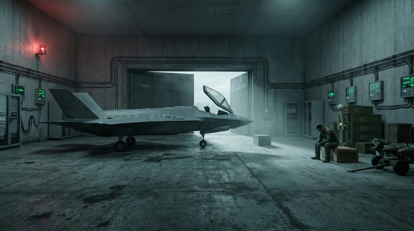 Greybox Previz to 4K AI Film — Hangar