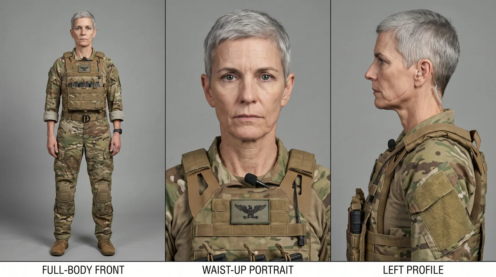 Greybox Previz to 4K AI Film — P4 · Colonel Riva Voss